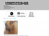 streetstylehair.ch Webseite Vorschau