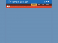tierheim-solingen.de Webseite Vorschau