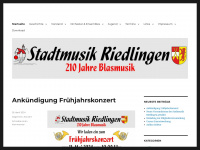 stadtmusik-riedlingen.de Webseite Vorschau