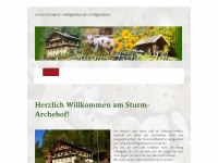 sturm-archehof.at Webseite Vorschau