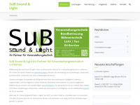 sub-sound-light.de Webseite Vorschau