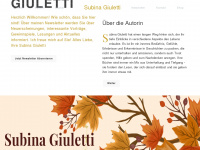 subina-giuletti.de Webseite Vorschau
