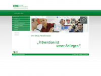 kfh-stiftung-praeventivmedizin.de Webseite Vorschau