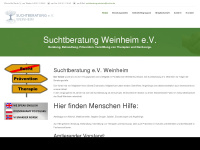 suchtberatung-weinheim.de Webseite Vorschau