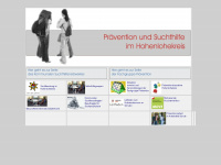 suchtpraevention-hohenlohe.de Webseite Vorschau