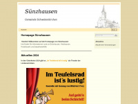 suenzhausen.de Webseite Vorschau