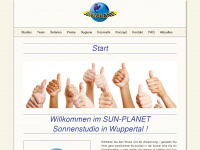 sun-planet.de Webseite Vorschau