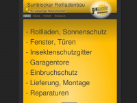 sunblocker-rolladenbau.de Webseite Vorschau