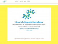 sunnehuus-praxis.ch Webseite Vorschau