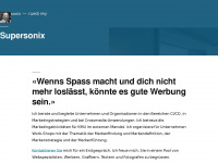 supersonix.ch Webseite Vorschau