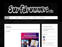 surfdrummers.ch Webseite Vorschau