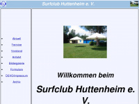 surfclubhuttenheim.de Webseite Vorschau