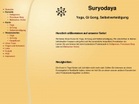 suryodaya.de Webseite Vorschau