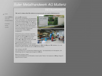suter-metallbau.ch Webseite Vorschau