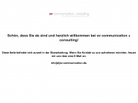 sv-communication.de Webseite Vorschau