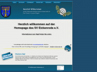 sv-eickenrode.de Webseite Vorschau