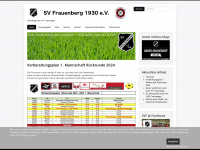 sv-frauenberg.de Webseite Vorschau