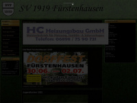sv-fuerstenhausen.de Webseite Vorschau