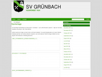 sv-gruenbach.at Webseite Vorschau