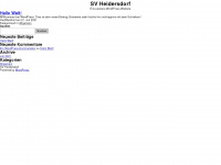 sv-heidersdorf.de Webseite Vorschau