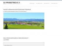 sv-probstried.de Webseite Vorschau