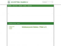 sv-stetten-filder.de Webseite Vorschau