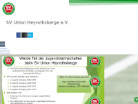 sv-union-heyrothsberge.de Webseite Vorschau