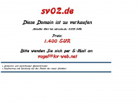 sv02.de Webseite Vorschau