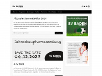 svbadenvon1924.de Webseite Vorschau