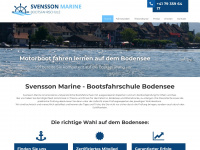 svensson-marine.ch Webseite Vorschau