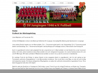 svj-fussball.de Webseite Vorschau