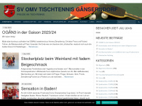 svomv-tischtennis.at Webseite Vorschau