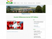 svp-daellikon.ch Webseite Vorschau