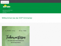 svp-emmental.ch Webseite Vorschau