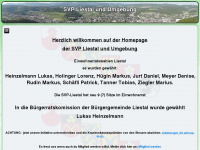 svp-liestal.ch Webseite Vorschau
