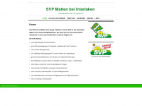svp-matten.ch Webseite Vorschau