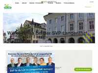 svp-langenthal.ch Webseite Vorschau