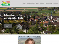 svp-rafz.ch Webseite Vorschau