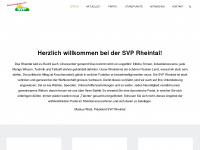 svp-rheintal.ch Webseite Vorschau