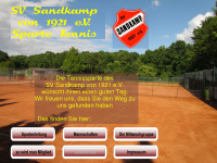 svsandkamp-tennis.de Webseite Vorschau
