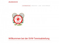 svw-tennis.de Webseite Vorschau