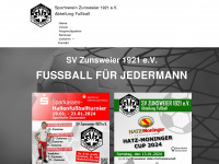 svz-fussball.de Webseite Vorschau