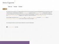 swiss-cigarette.ch Webseite Vorschau