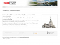 swiss-estates.de Webseite Vorschau