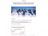 swiss-security-consulting.ch Webseite Vorschau