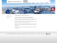 swissartsmanagement.ch Webseite Vorschau