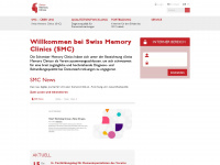 swissmemoryclinics.ch Webseite Vorschau