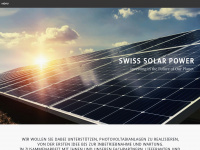 swissolarpower.ch Webseite Vorschau
