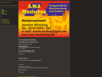 sws-musicshop.de Webseite Vorschau