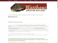 sylt-watthaus.de Webseite Vorschau